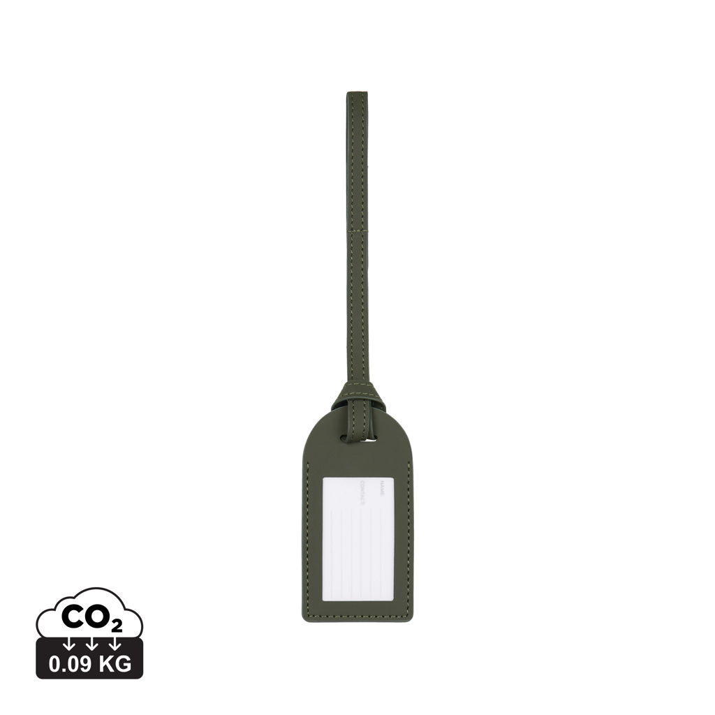 Etiquette à bagages publicitaire polyester RCS Baltimore VINGA Vert 